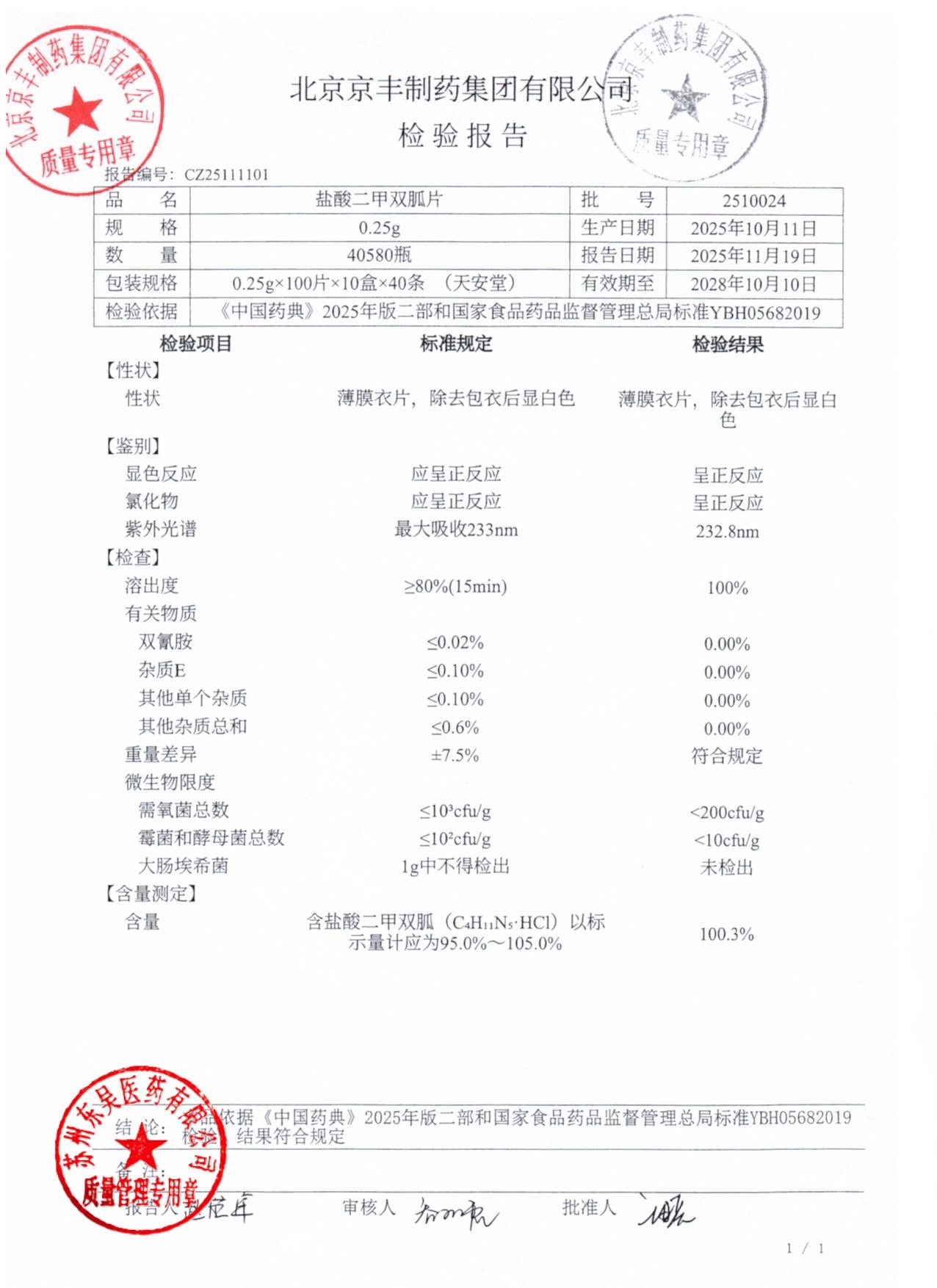 2510024盐酸二甲双胍片