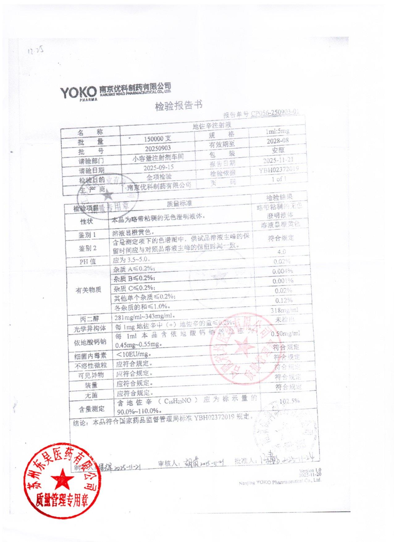 20250903地佐辛注射液