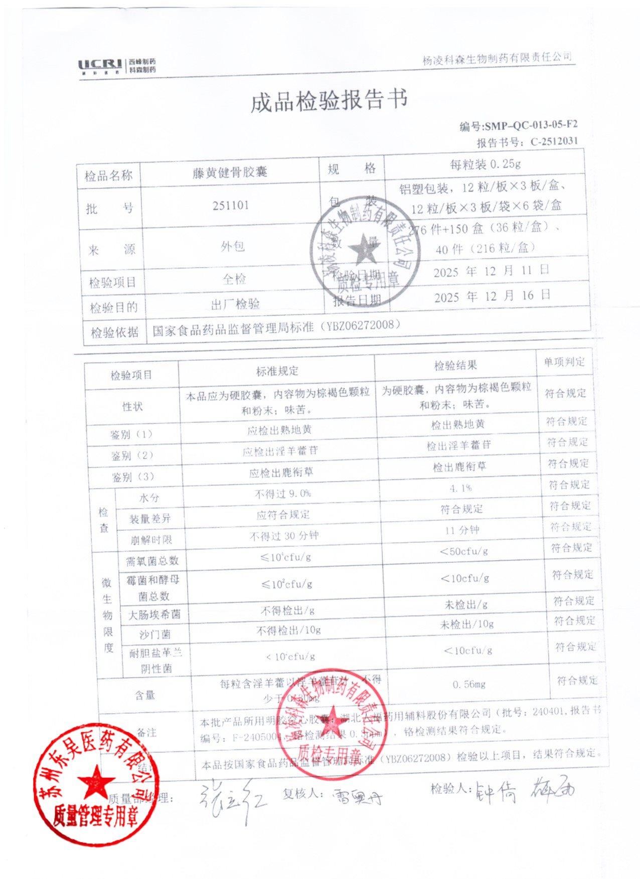 251101藤黄健骨胶囊