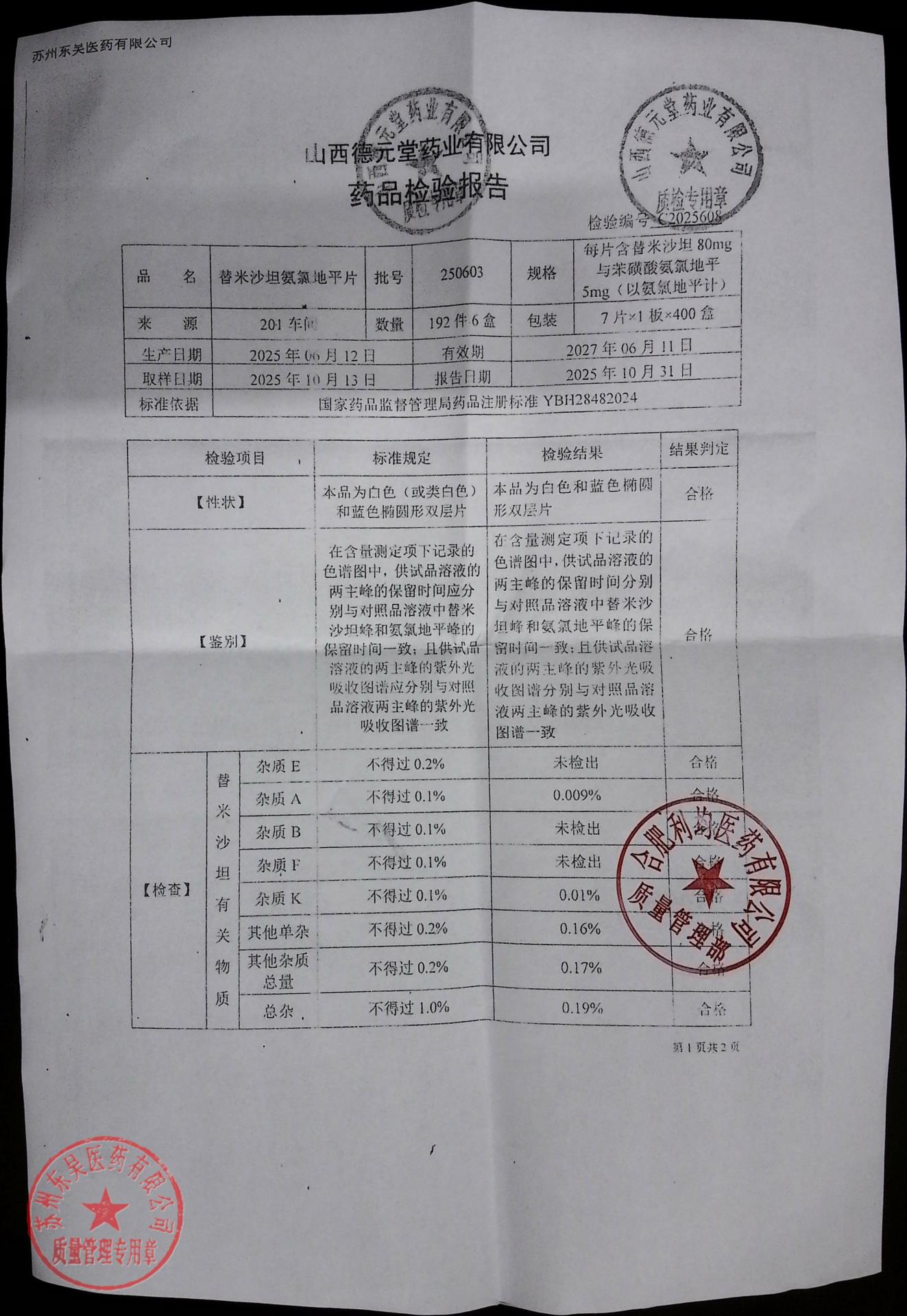 250603替米沙坦氢氯噻嗪片2
