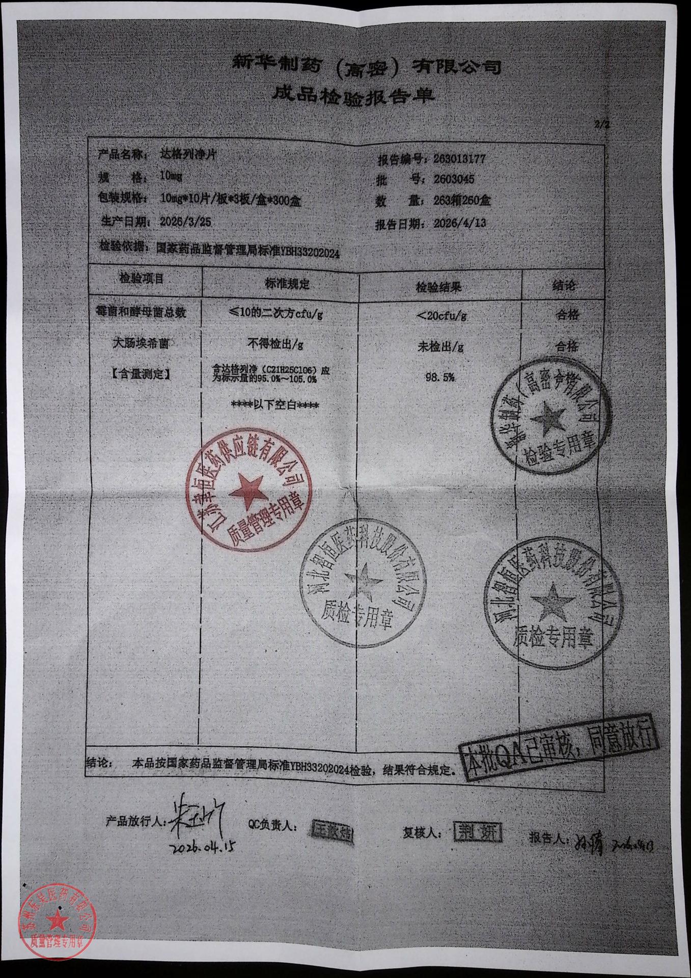 2603045达格列净片2