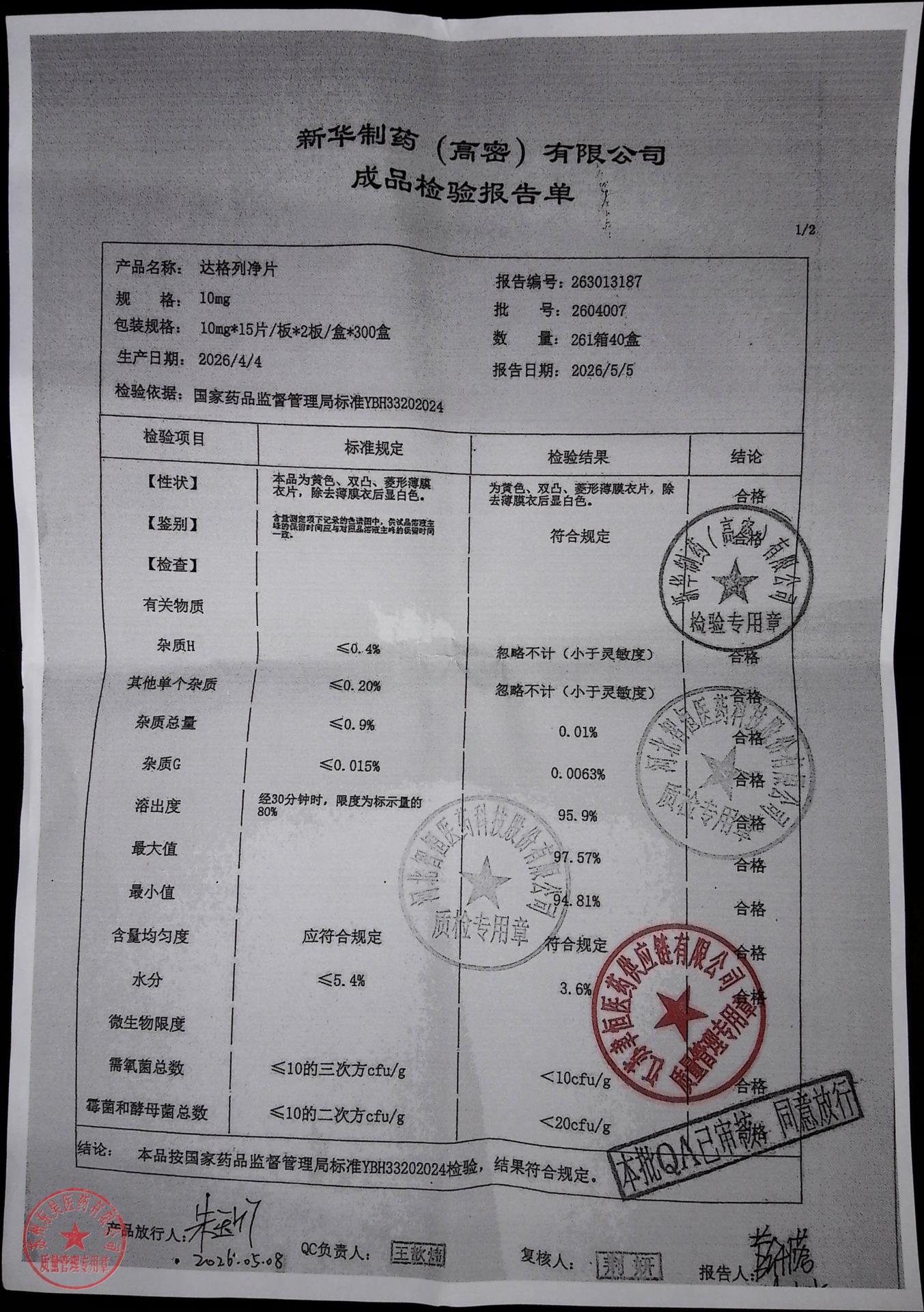 2604007达格列净片1