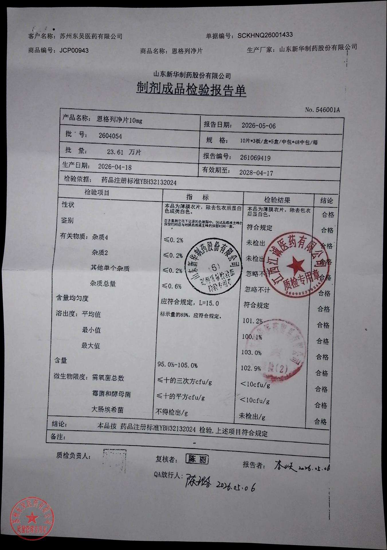 2604054恩格列净片
