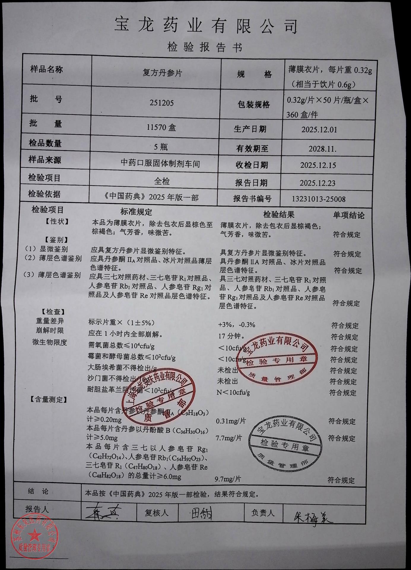 251205复方丹参片