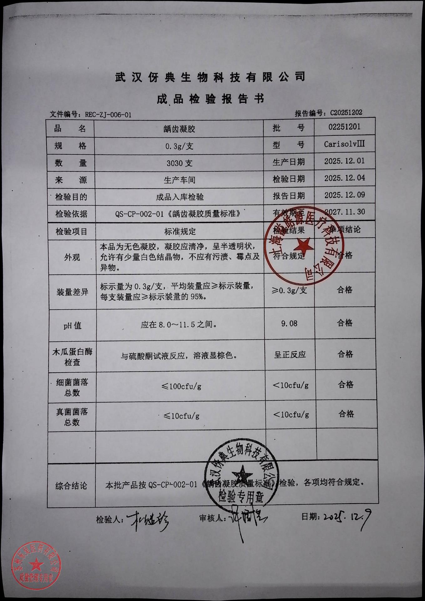 02251201龋齿凝胶