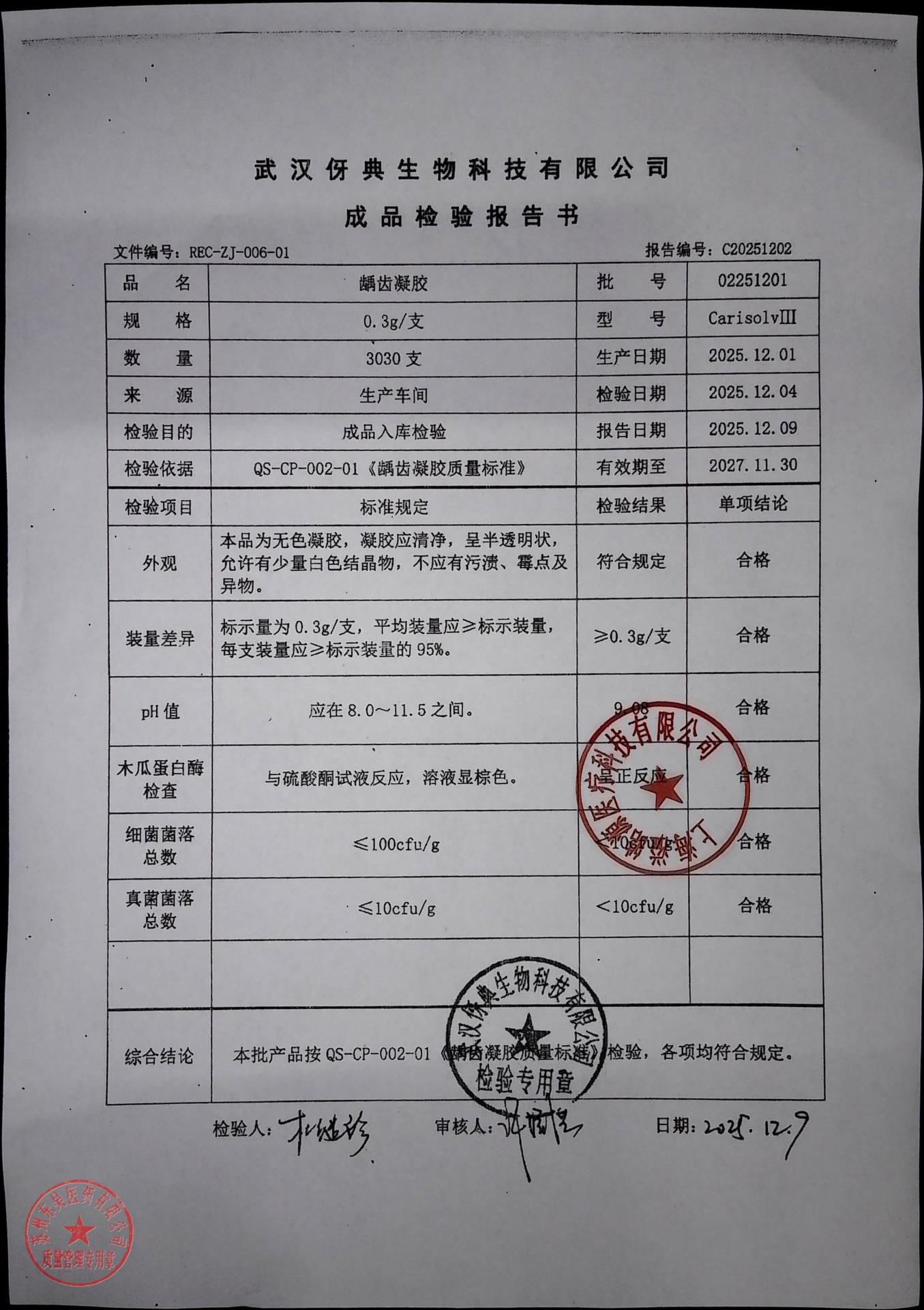 02251201龋齿凝胶