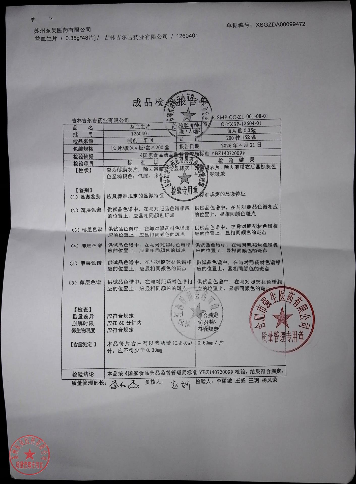 1260401益血生片