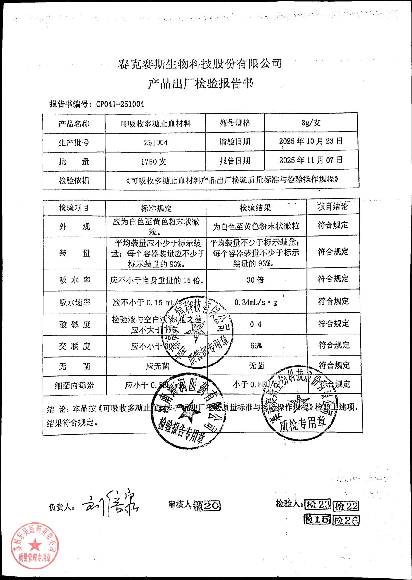 251004可吸收多糖止血材料