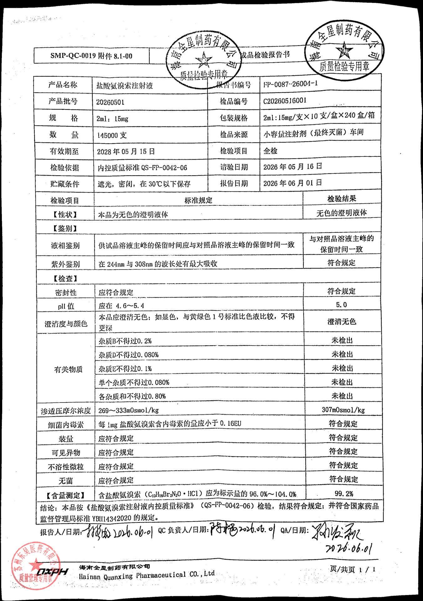20260501盐酸氨溴索注射液