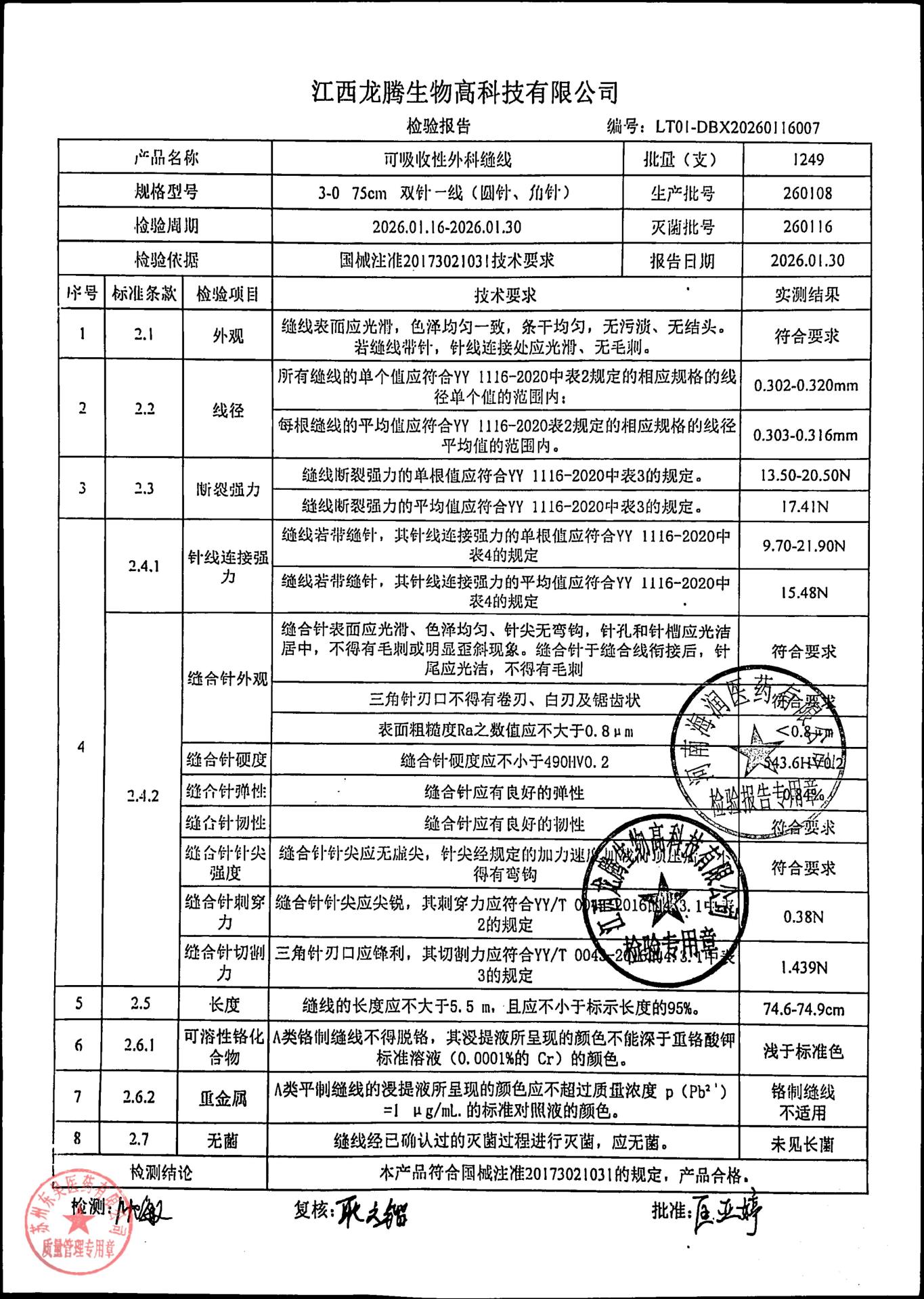 260108可吸收性外科缝线