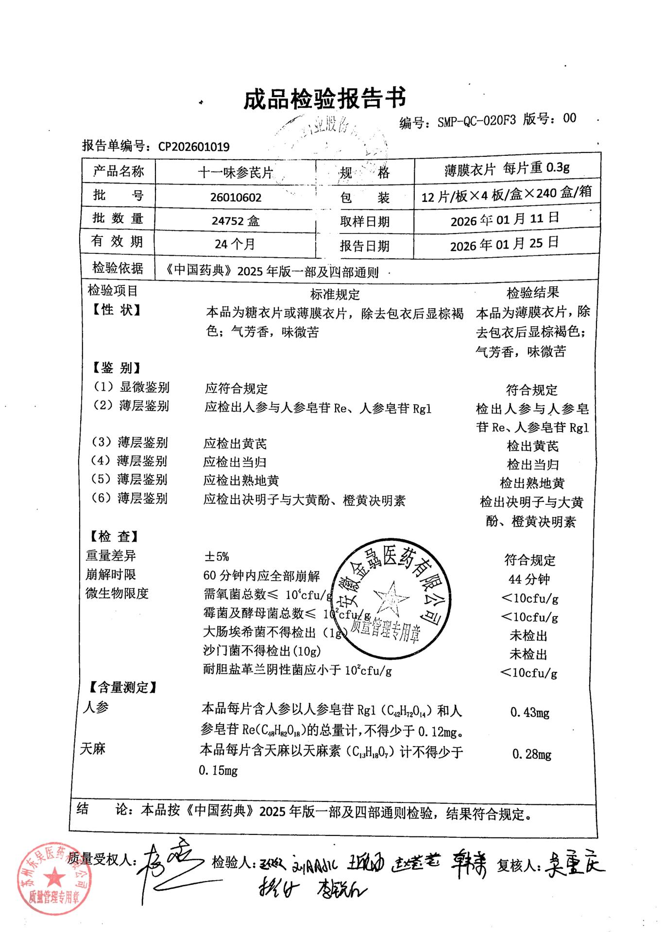 26010602十一味参芪片