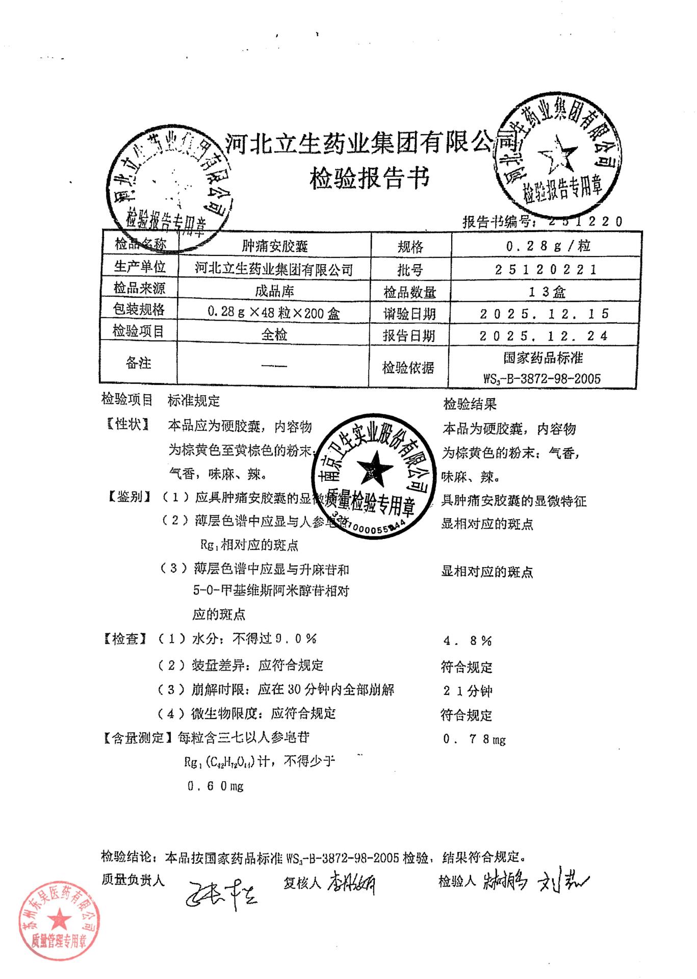 25120221肿痛安胶囊1