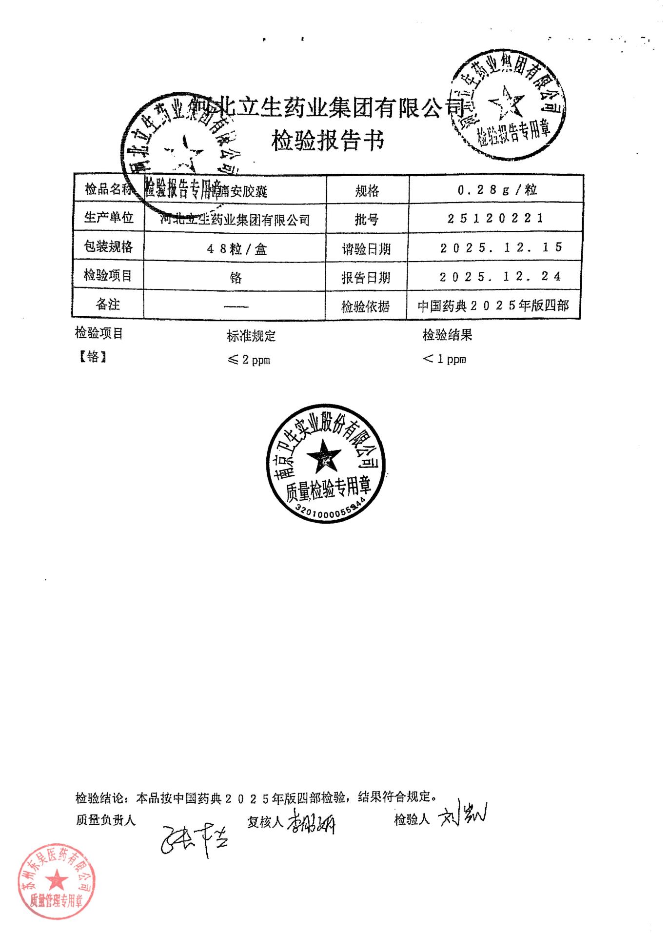 25120221肿痛安胶囊2