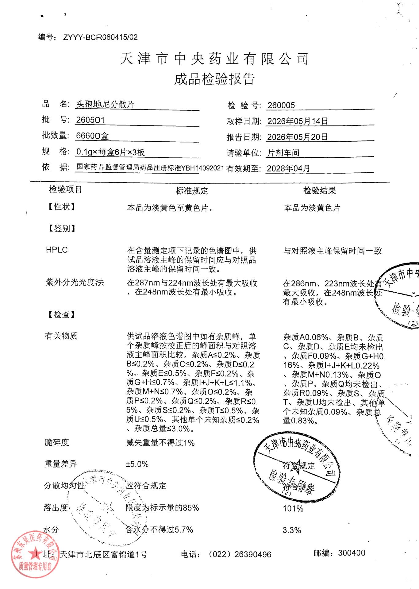260501头孢地尼分散片1
